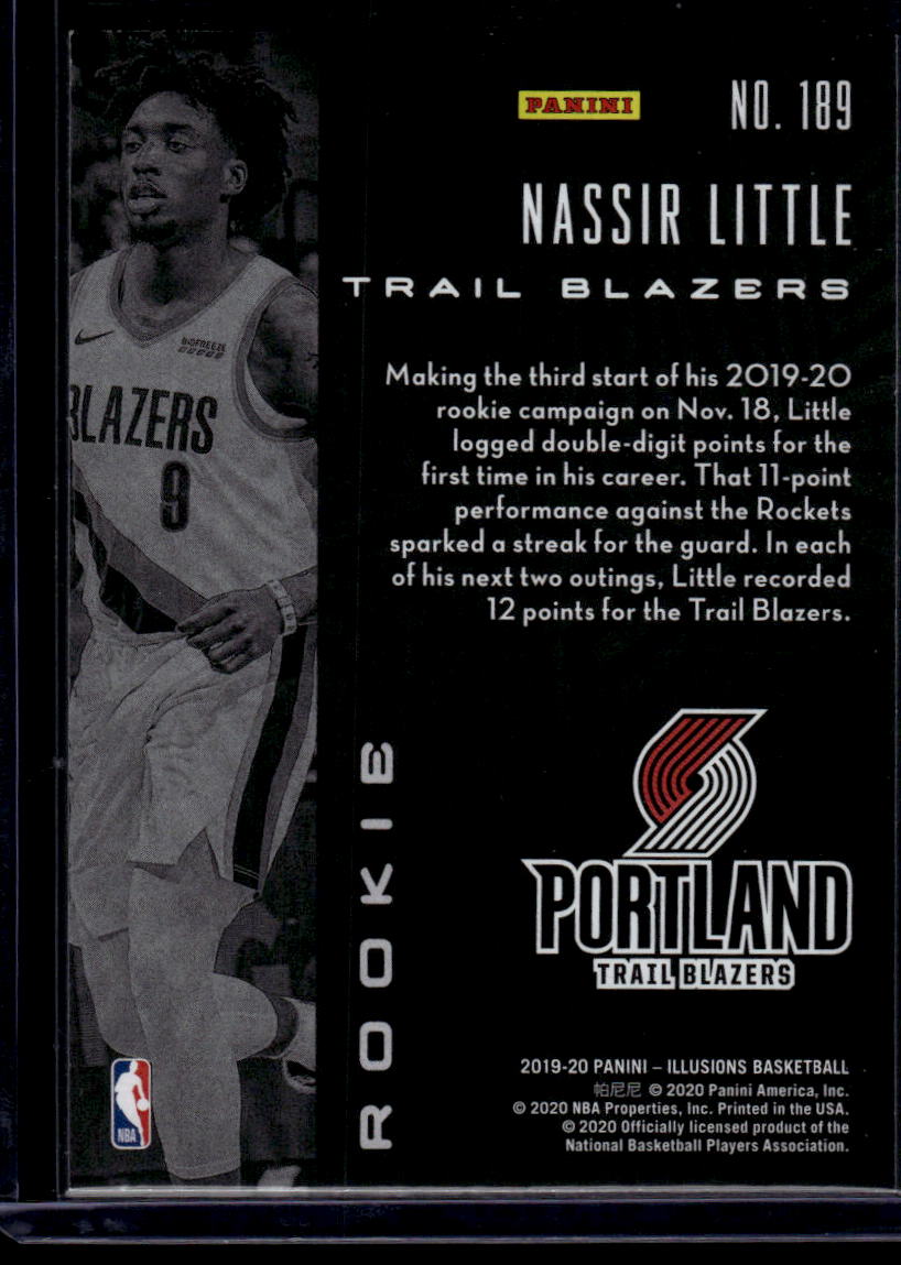 2019-20 Panini Illusions #189 Nassir Little