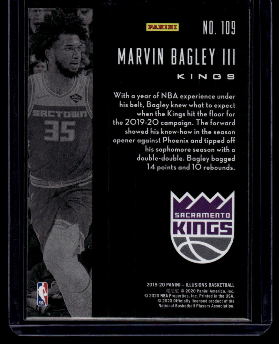 2019-20 Panini Illusions #109 Marvin Bagley III