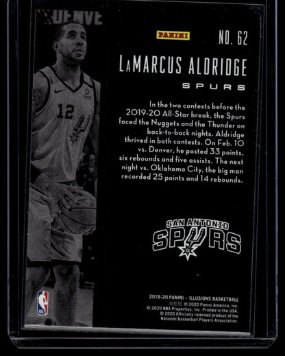 2019-20 Panini Illusions #62 LaMarcus Aldridge