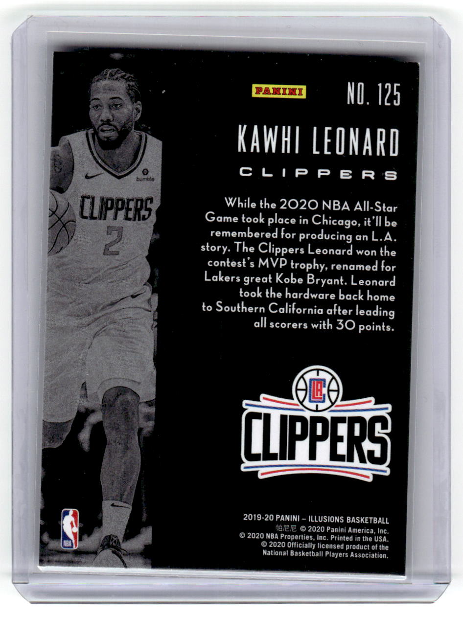 2019-20 Panini Illusions #125 Kawhi Leonard Sapphire