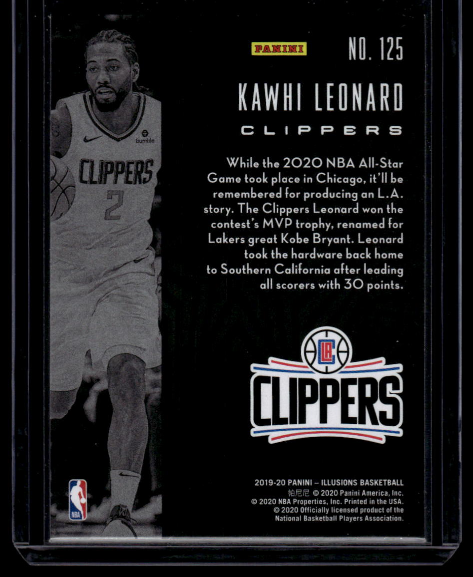 2019-20 Panini Illusions #125 Kawhi Leonard