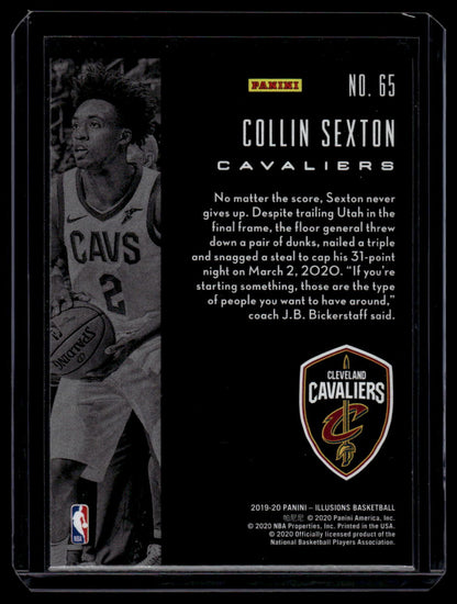 2019-20 Panini Illusions #65 Collin Sexton