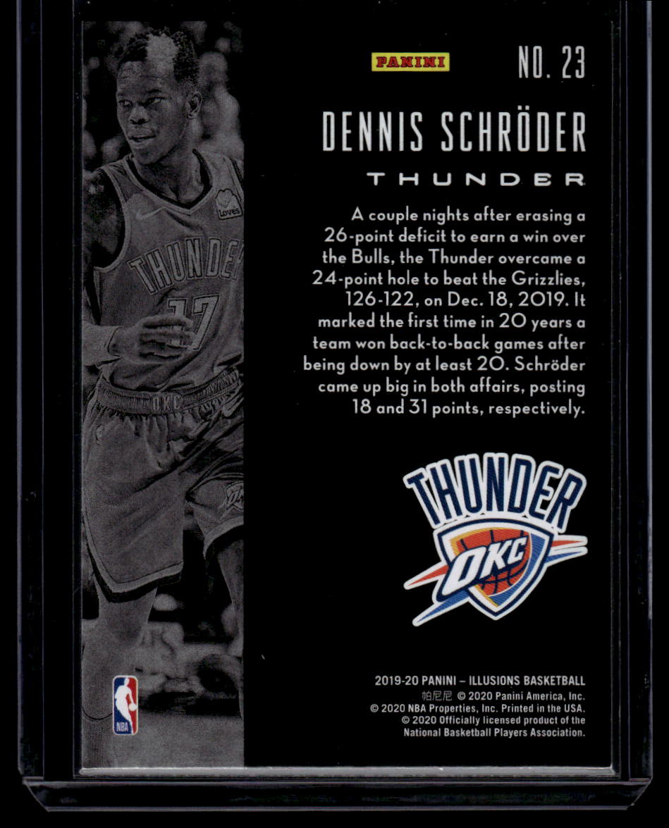 2019-20 Panini Illusions #23 Dennis Schroder