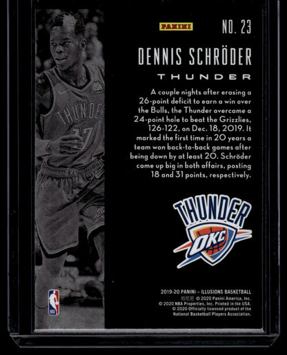 2019-20 Panini Illusions #23 Dennis Schroder