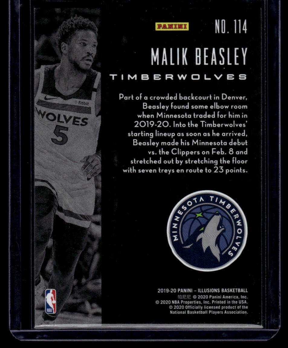 2019-20 Panini Illusions #114 Malik Beasley