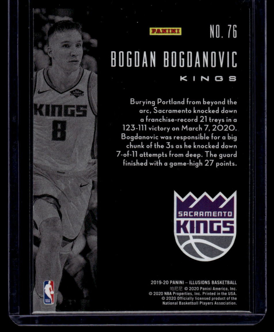 2019-20 Panini Illusions #76 Bogdan Bogdanovic