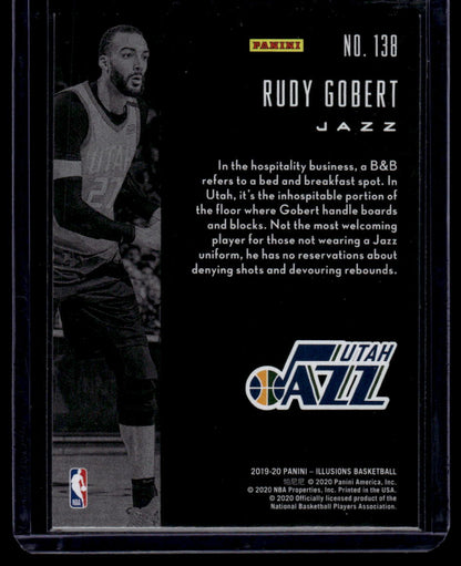 2019-20 Panini Illusions #138 Rudy Gobert