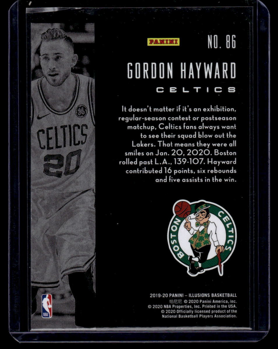 2019-20 Panini Illusions #86 Gordon Hayward