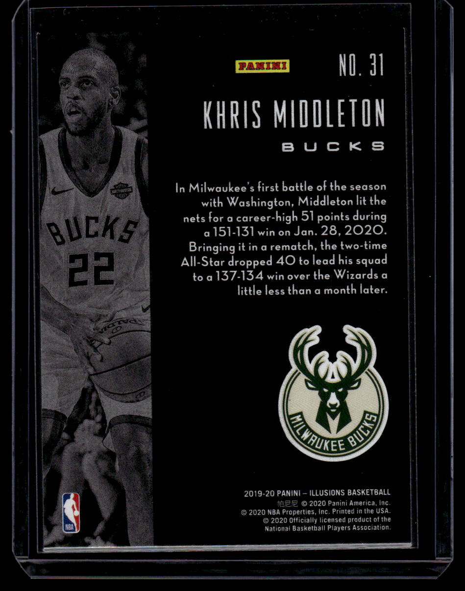 2019-20 Panini Illusions #31 Khris Middleton