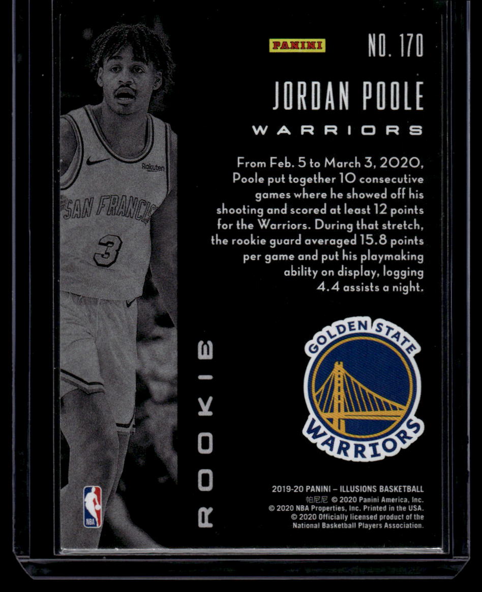 2019-20 Panini Illusions #170 Jordan Poole