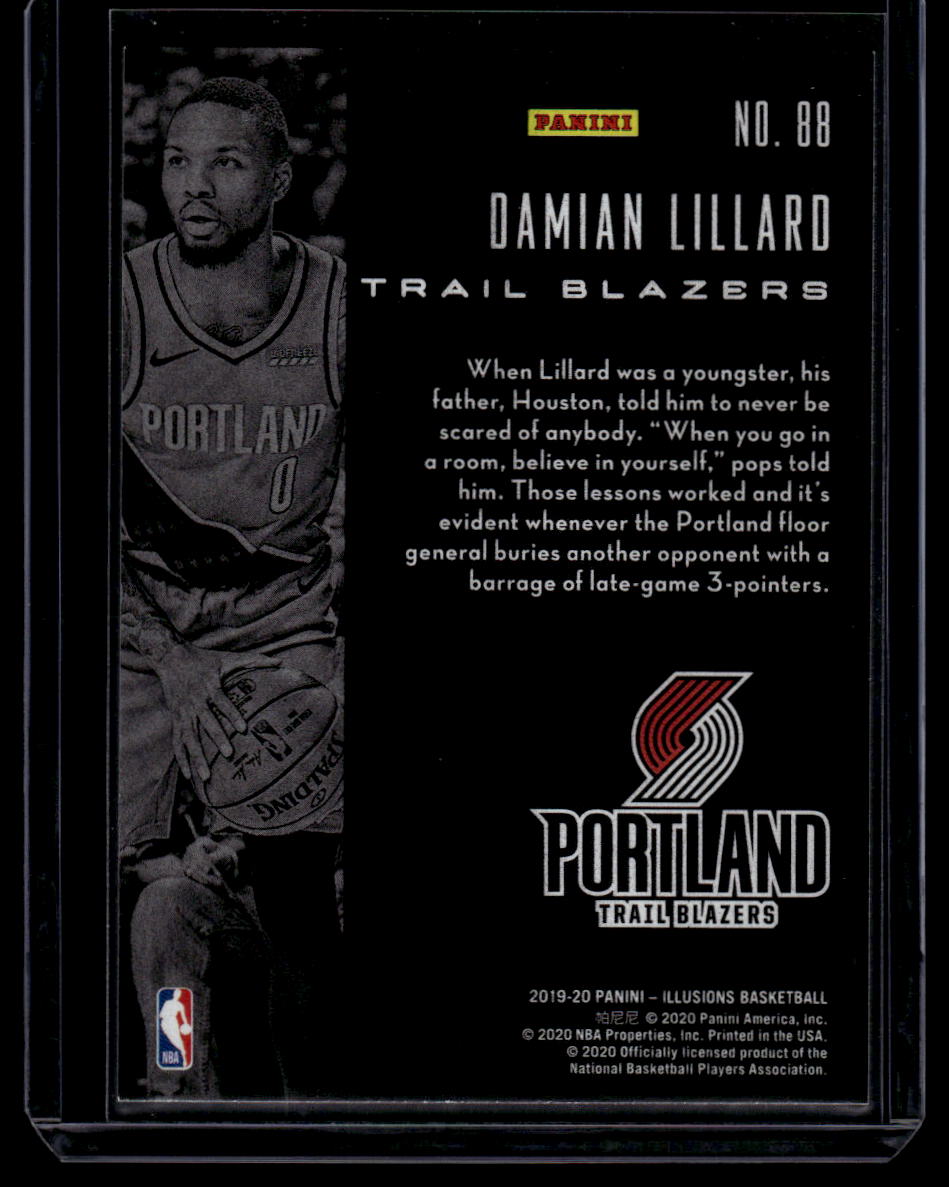 2019-20 Panini Illusions #88 Damian Lillard