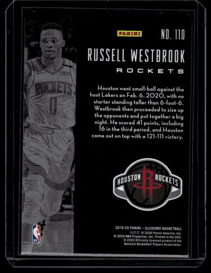 2019-20 Panini Illusions #110 Russell Westbrook