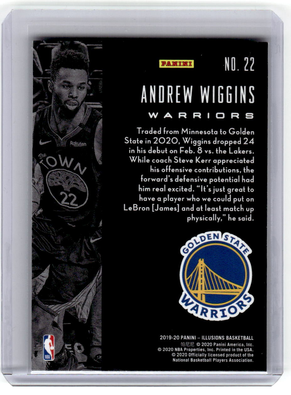 2019-20 Panini Illusions #22 Andrew Wiggins Sapphire