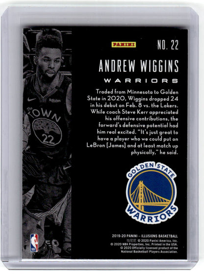 2019-20 Panini Illusions #22 Andrew Wiggins Sapphire