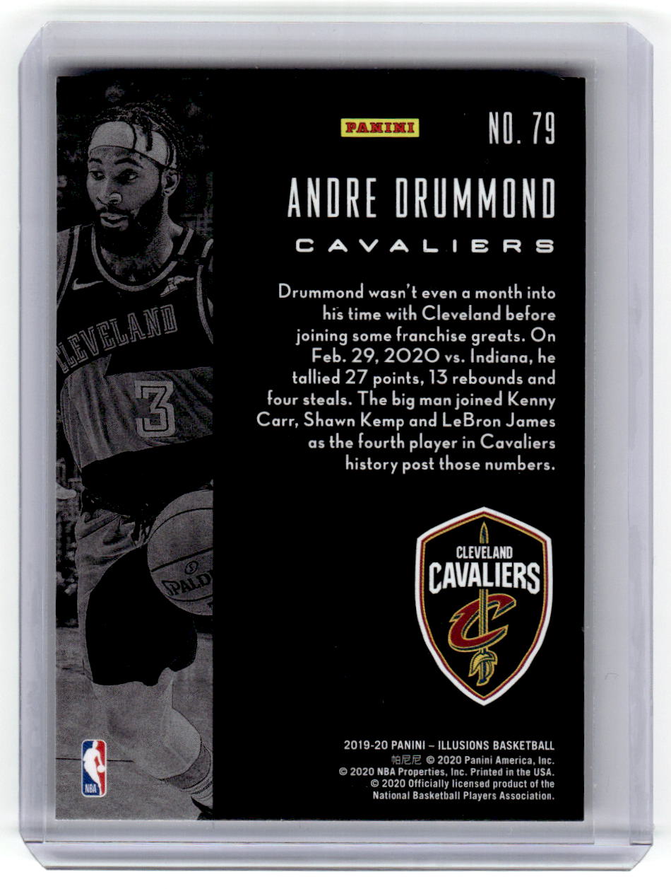 2019-20 Panini Illusions #79 Andre Drummond Sapphire