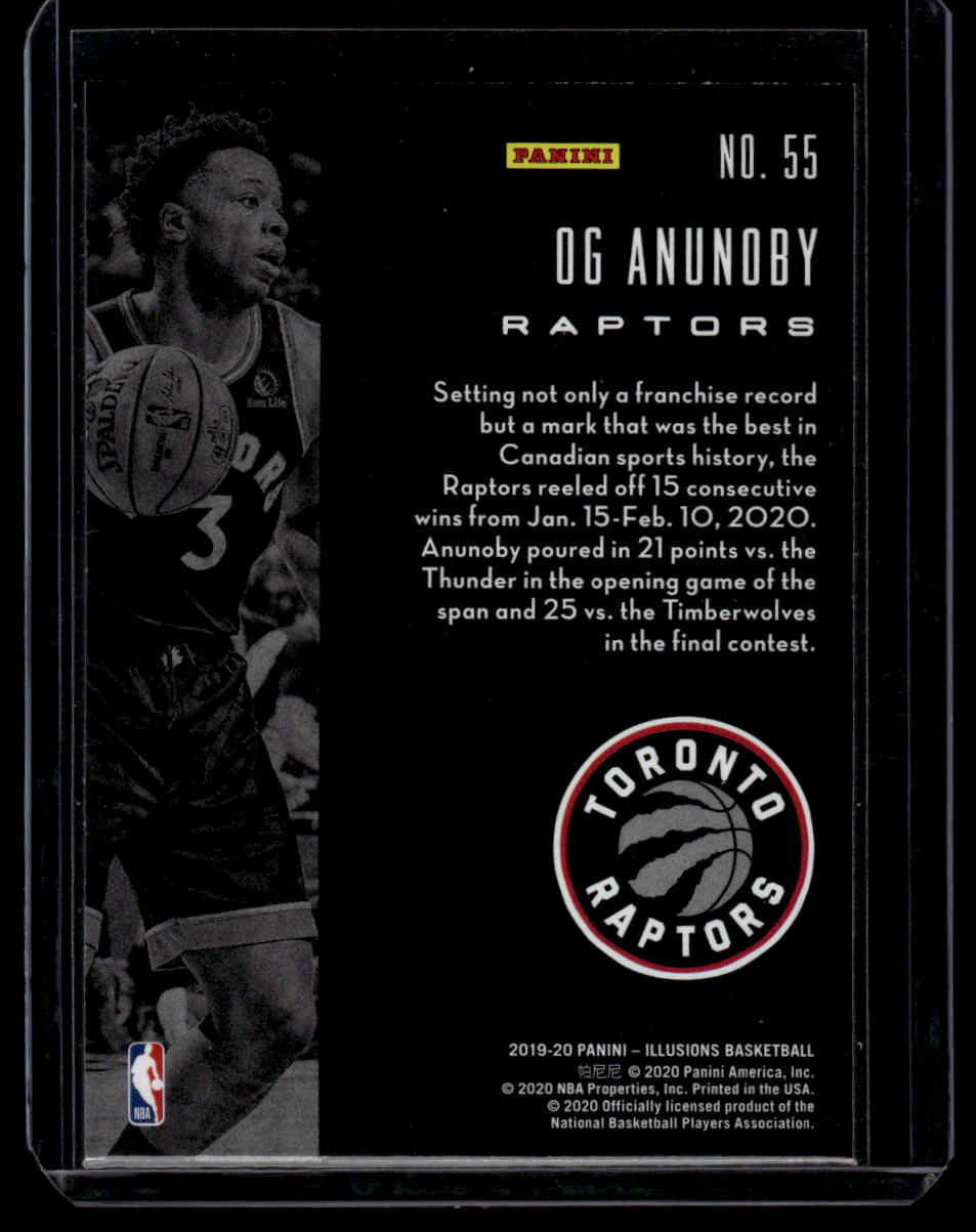 2019-20 Panini Illusions #55 OG Anunoby