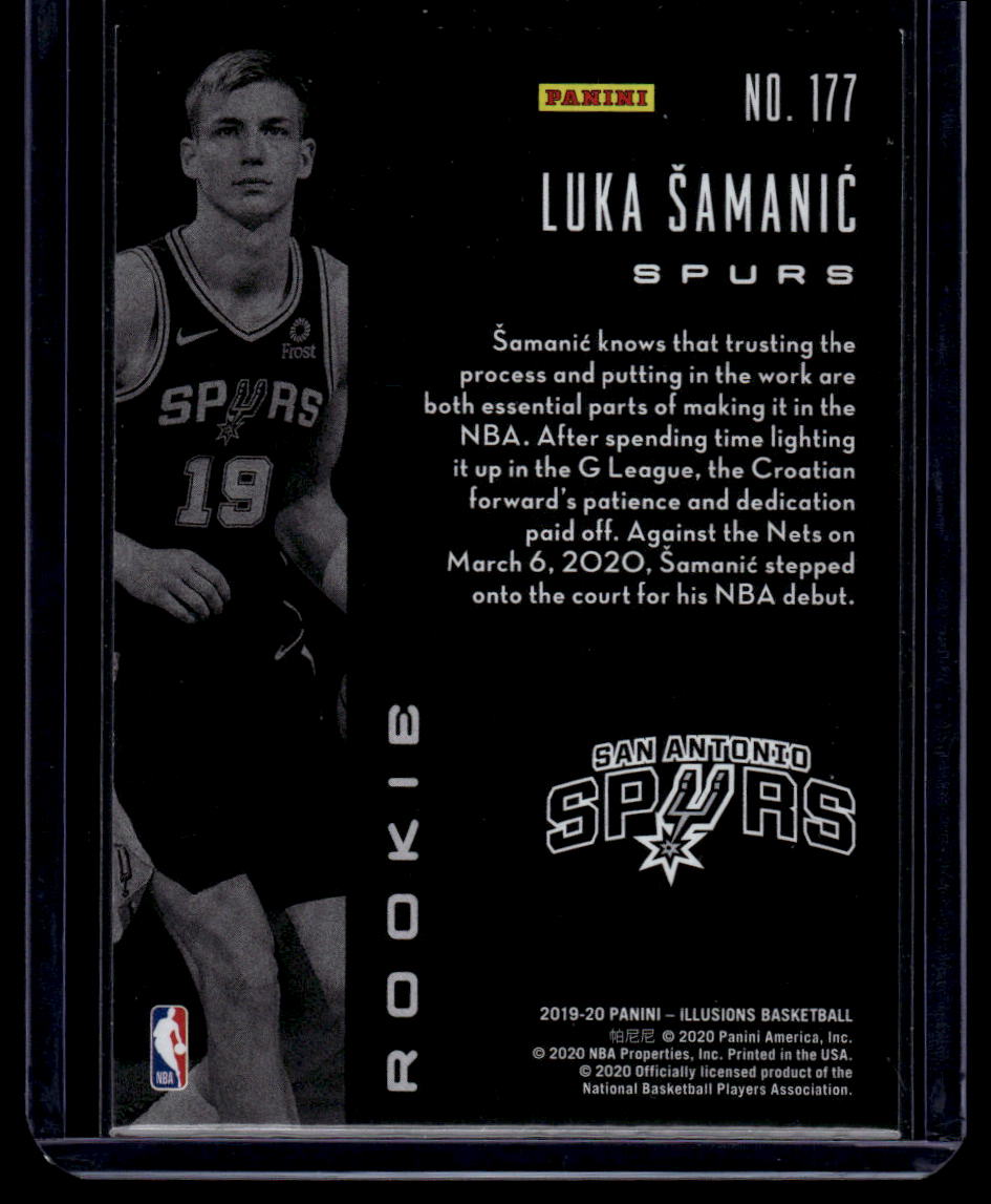 2019-20 Panini Illusions #177 Luka Samanic