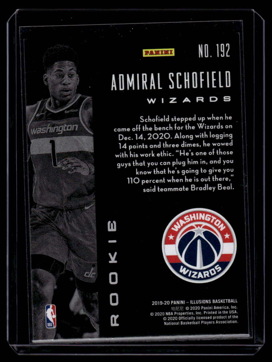 2019-20 Panini Illusions #192 Admiral Schofield