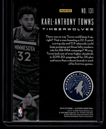 2019-20 Panini Illusions #131 Karl-Anthony Towns