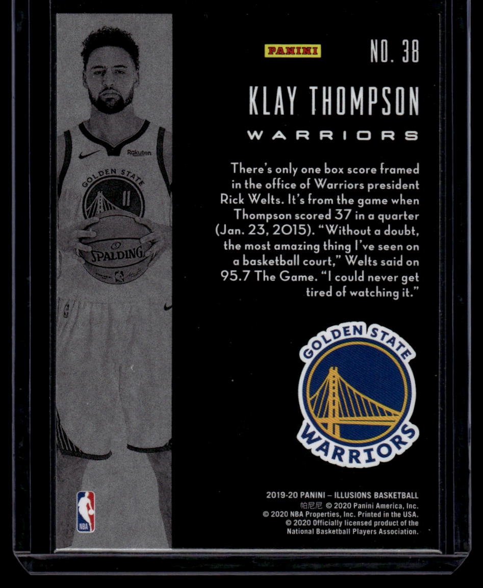 2019-20 Panini Illusions #38 Klay Thompson