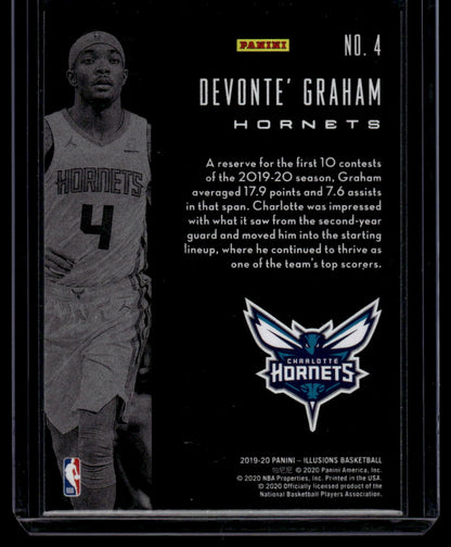 2019-20 Panini Illusions #4 Devonte' Graham