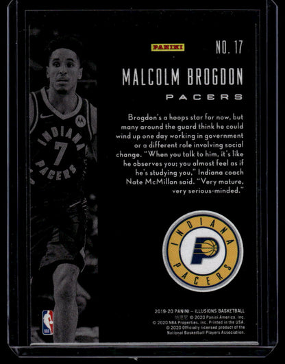 2019-20 Panini Illusions #17 Malcolm Brogdon