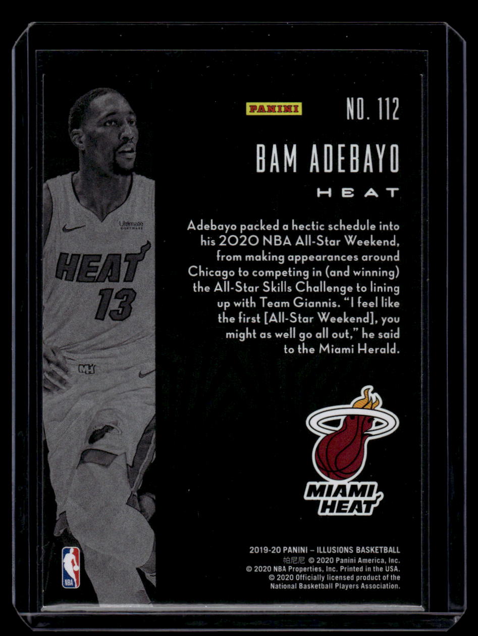 2019-20 Panini Illusions #112 Bam Adebayo