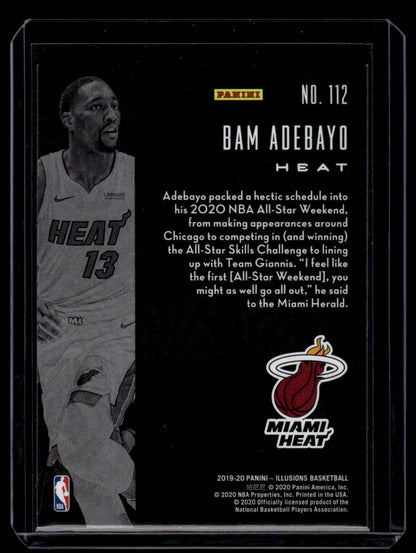 2019-20 Panini Illusions #112 Bam Adebayo