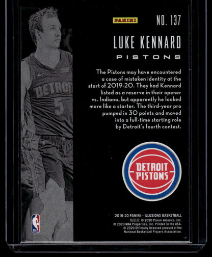 2019-20 Panini Illusions #137 Luke Kennard