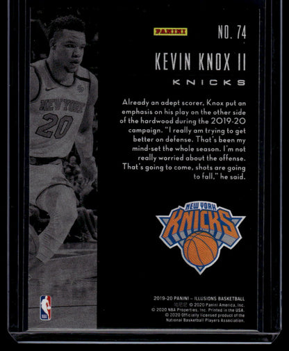 2019-20 Panini Illusions #74 Kevin Knox II