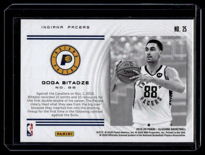 2019-20 Panini Illusions #25 Goga Bitadze Instant Impact