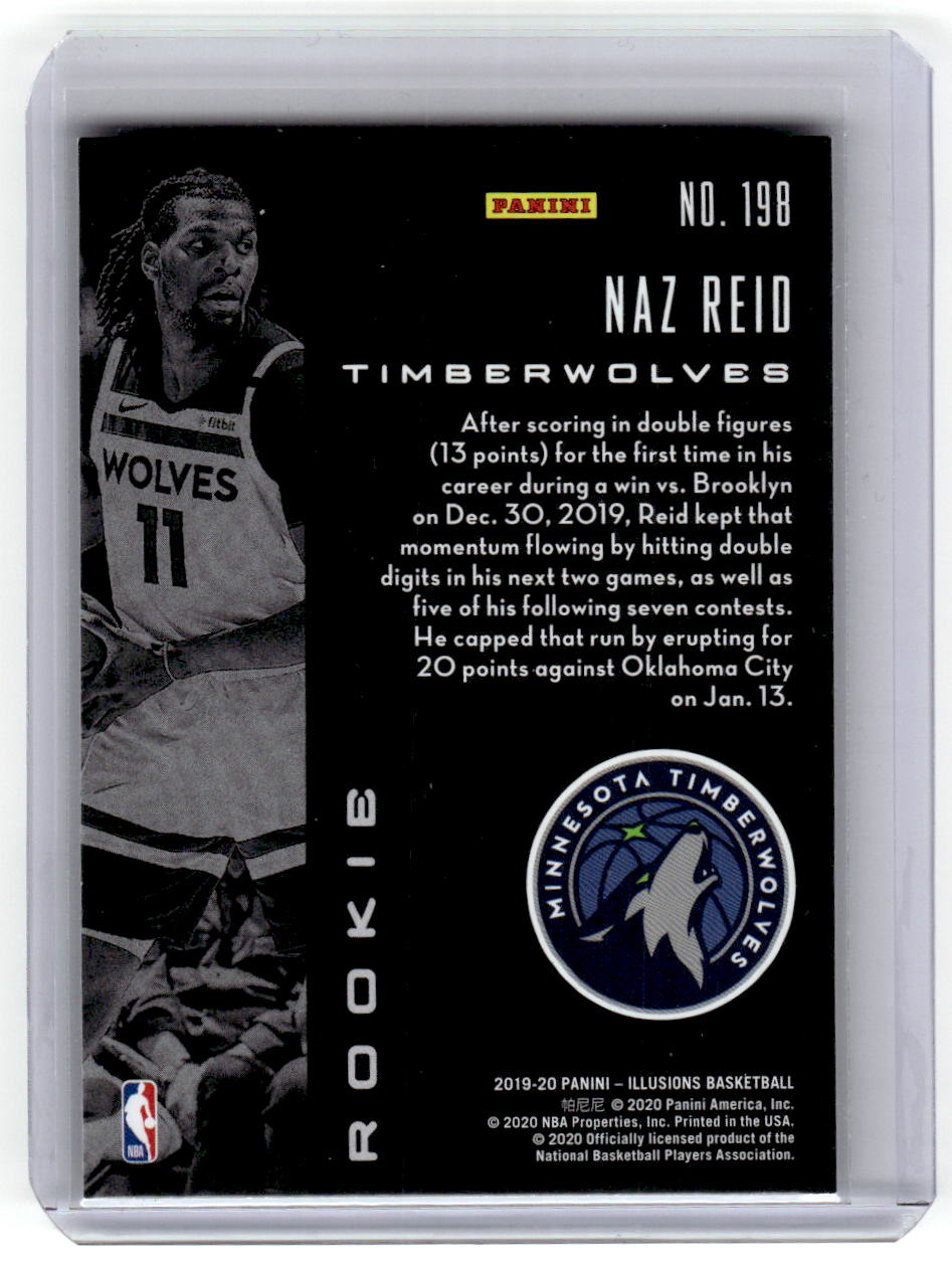 2019-20 Panini Illusions #198 Naz Reid Sapphire