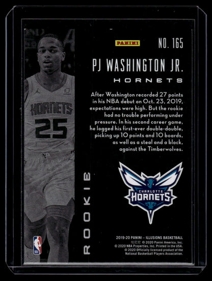 2019-20 Panini Illusions #165 PJ Washington Jr. Sapphire