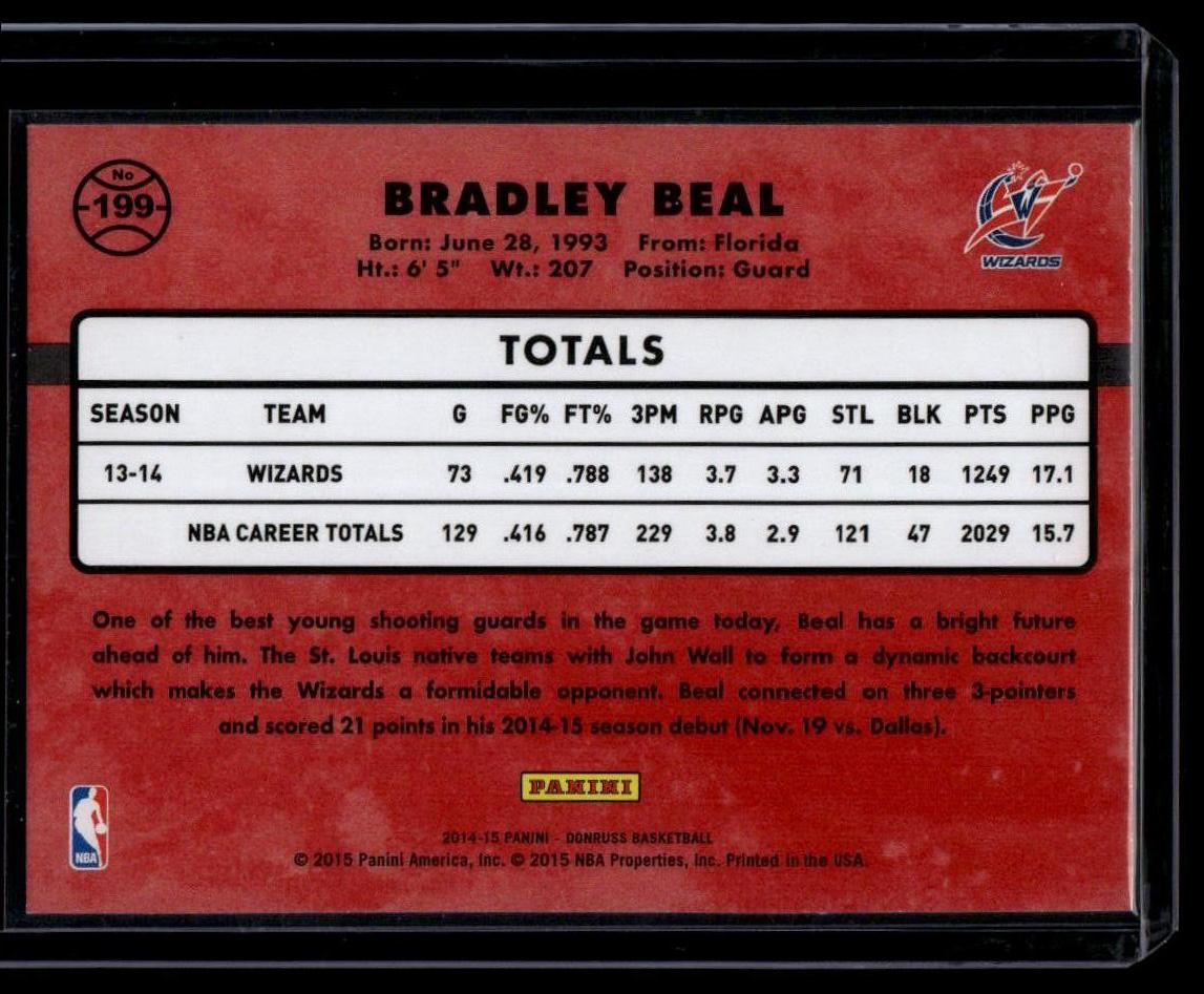 2014-15 Donruss #199 Bradley Beal