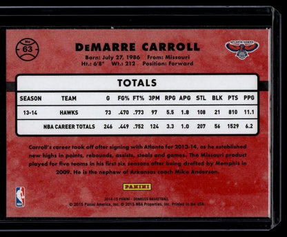 2014-15 Donruss #63 DeMarre Carroll