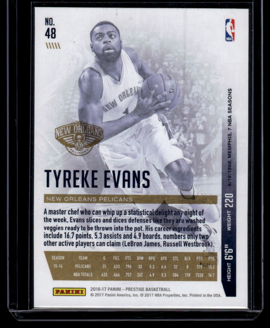 2016-17 Panini Prestige #48 Tyreke Evans