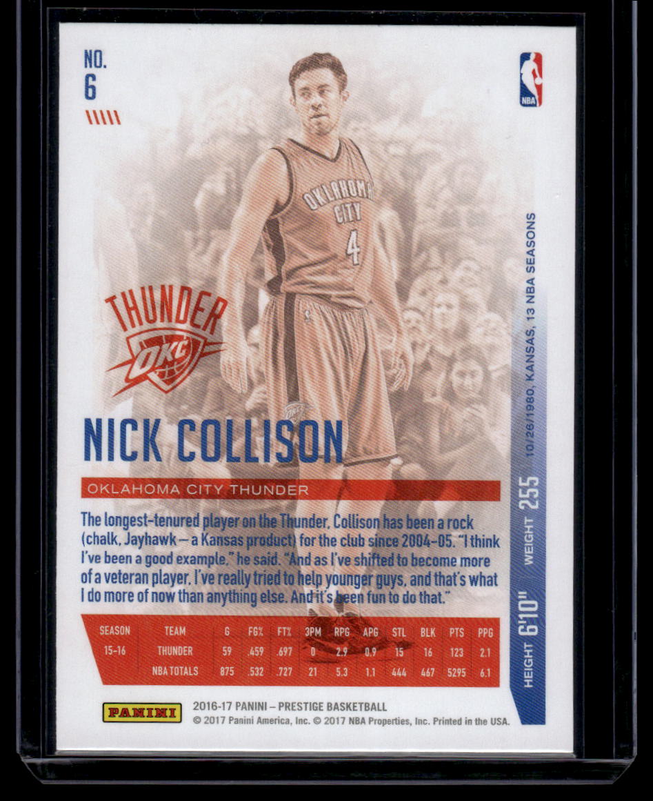 2016-17 Panini Prestige #6 Nick Collison