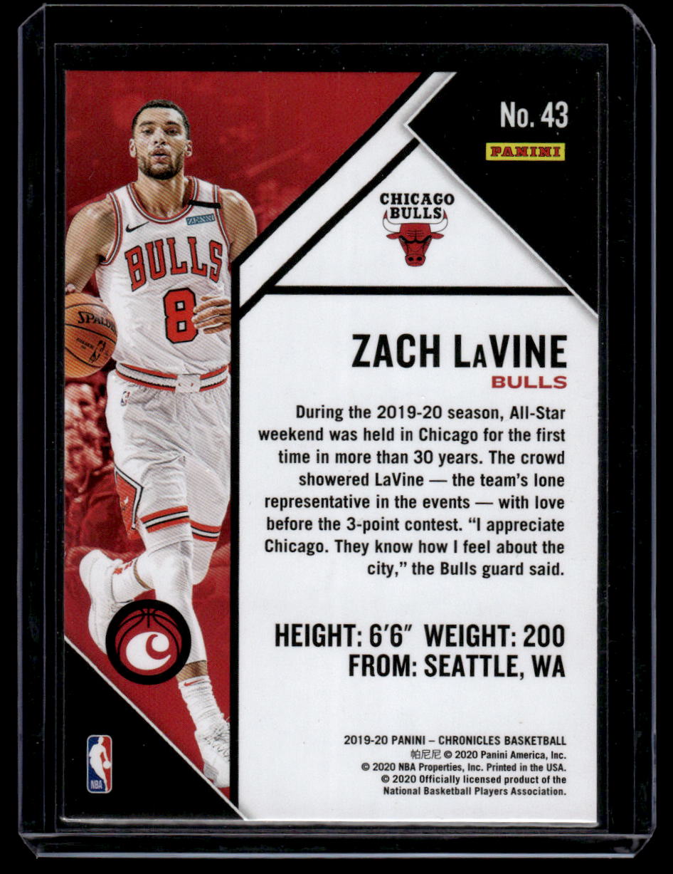 2019-20 Panini Chronicles #43 Zach LaVine