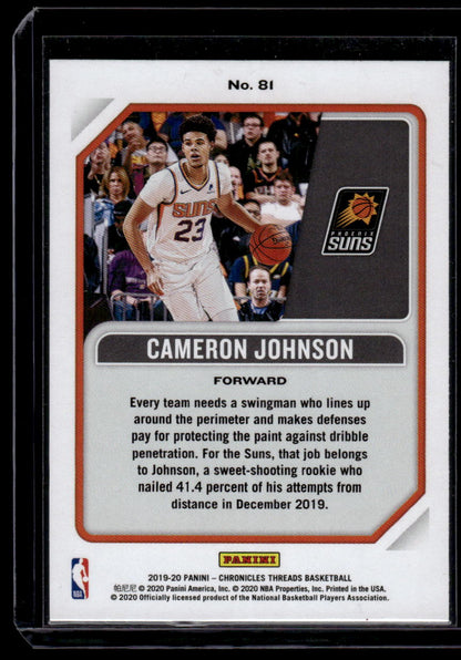 2019-20 Panini Chronicles #81 Cameron Johnson Pink