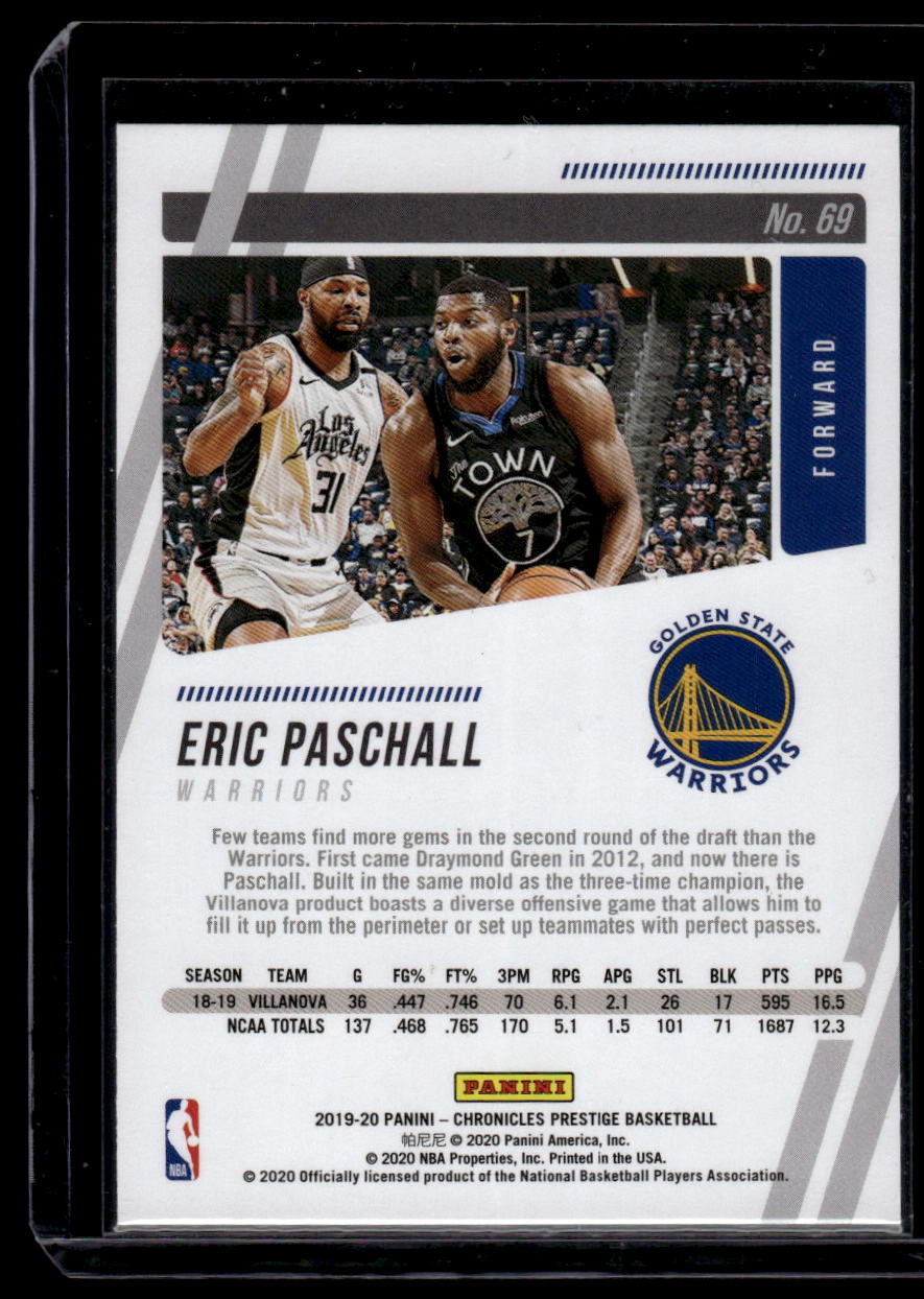 2019-20 Panini Chronicles #69 Eric Paschall