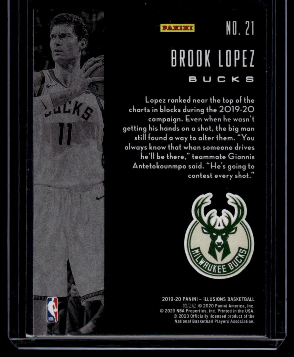 2019-20 Panini Illusions #21 Brook Lopez