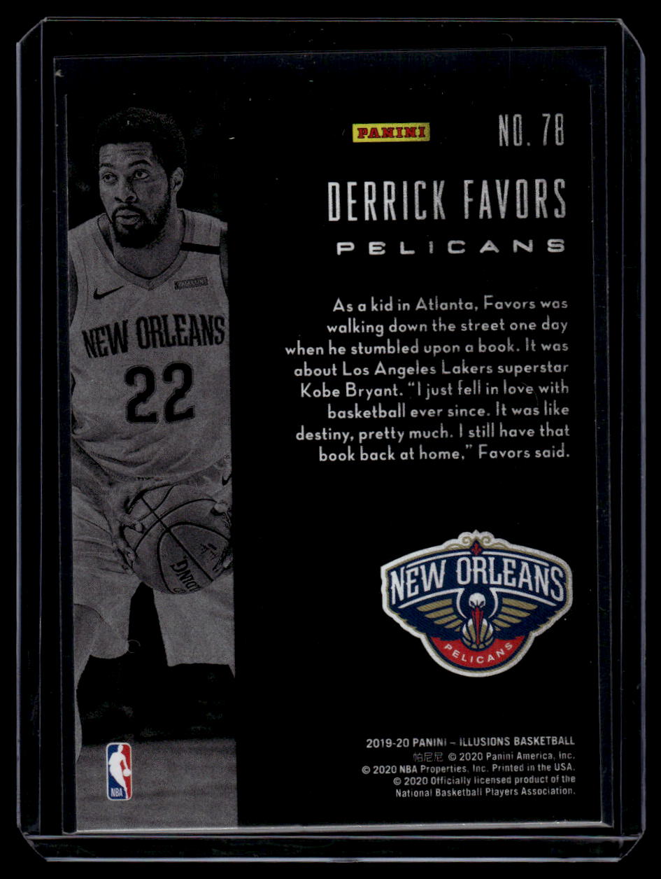 2019-20 Panini Illusions #78 Derrick Favors