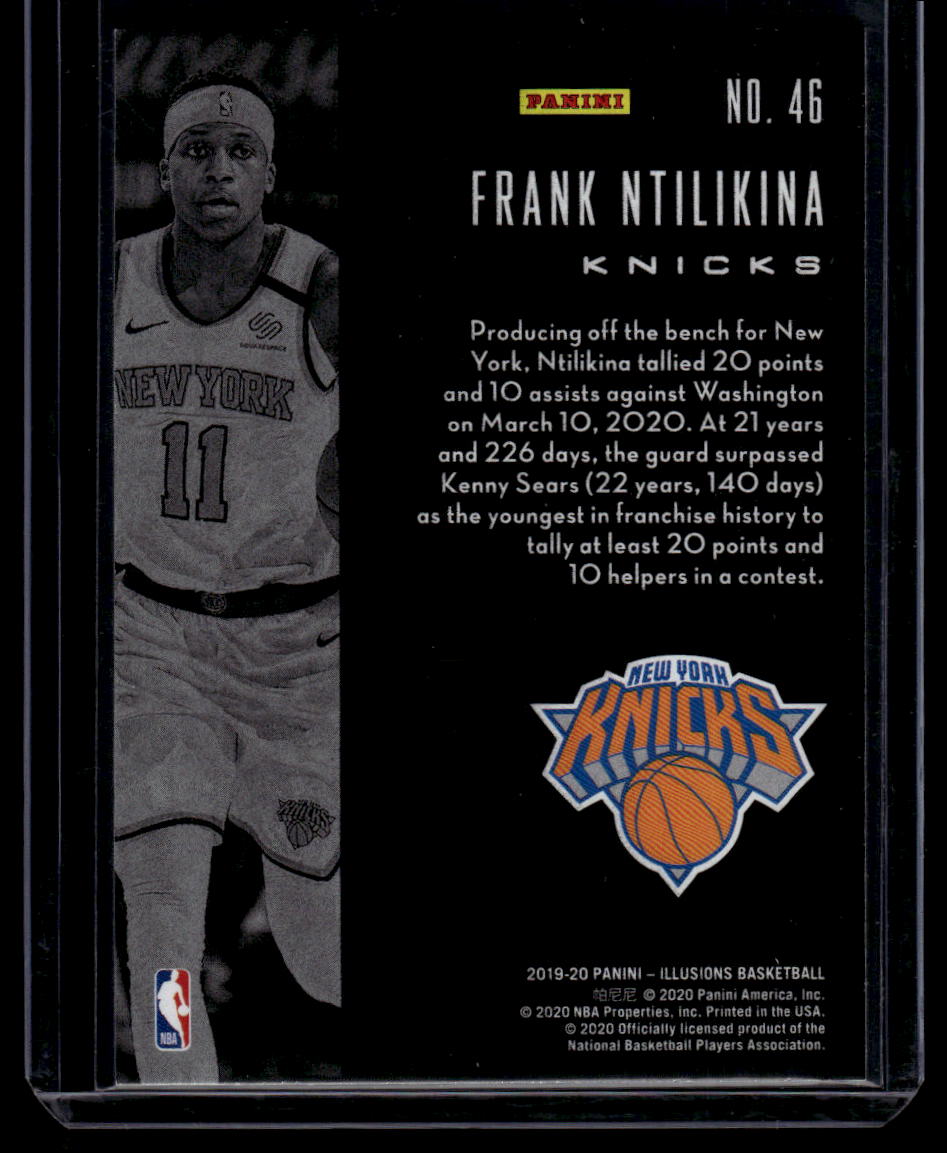 2019-20 Panini Illusions #46 Frank Ntilikina