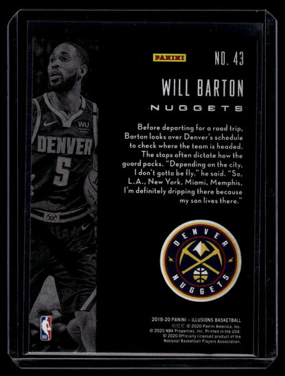 2019-20 Panini Illusions #43 Will Barton