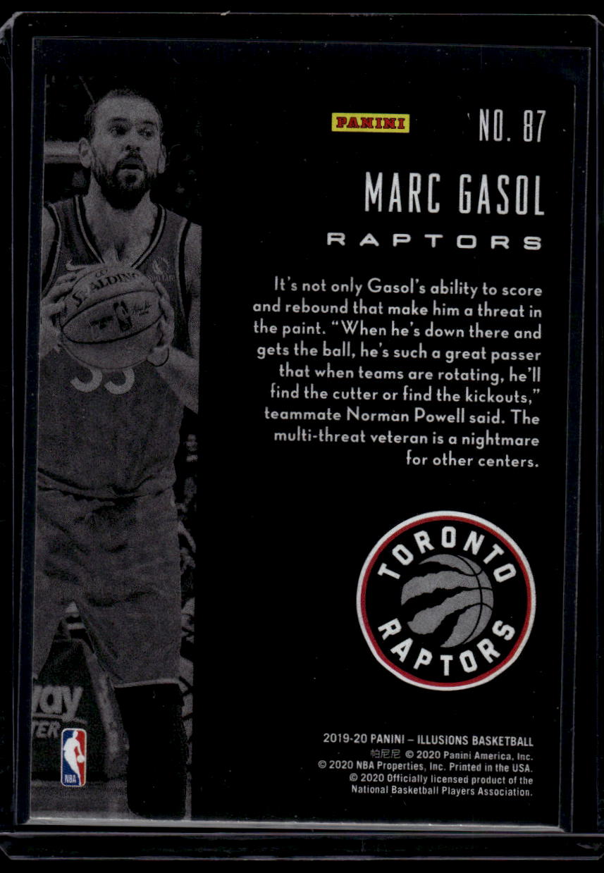 2019-20 Panini Illusions #87 Marc Gasol