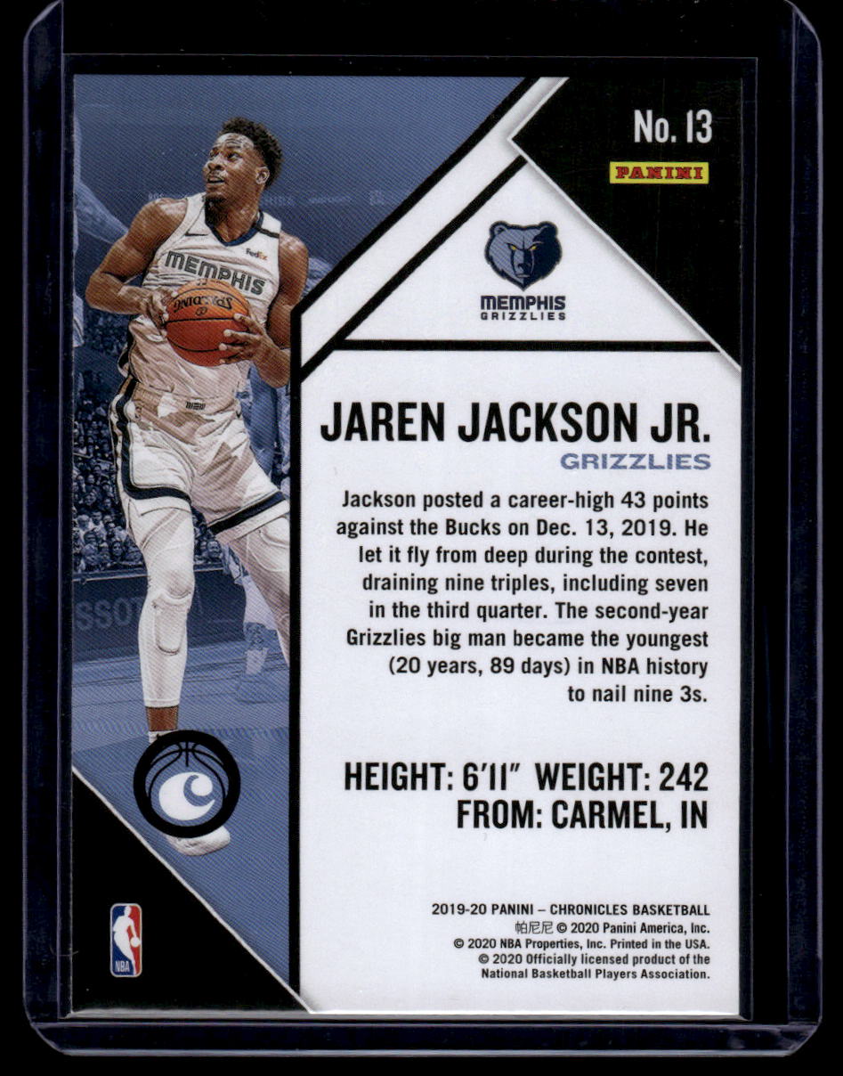 2019-20 Panini Chronicles #13 Jaren Jackson Jr.