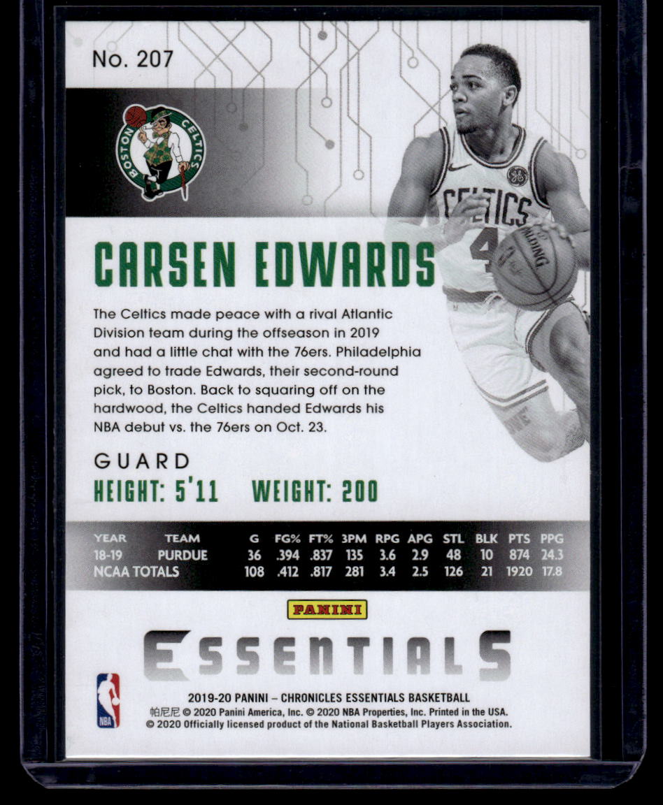 2019-20 Panini Chronicles #207 Carsen Edwards