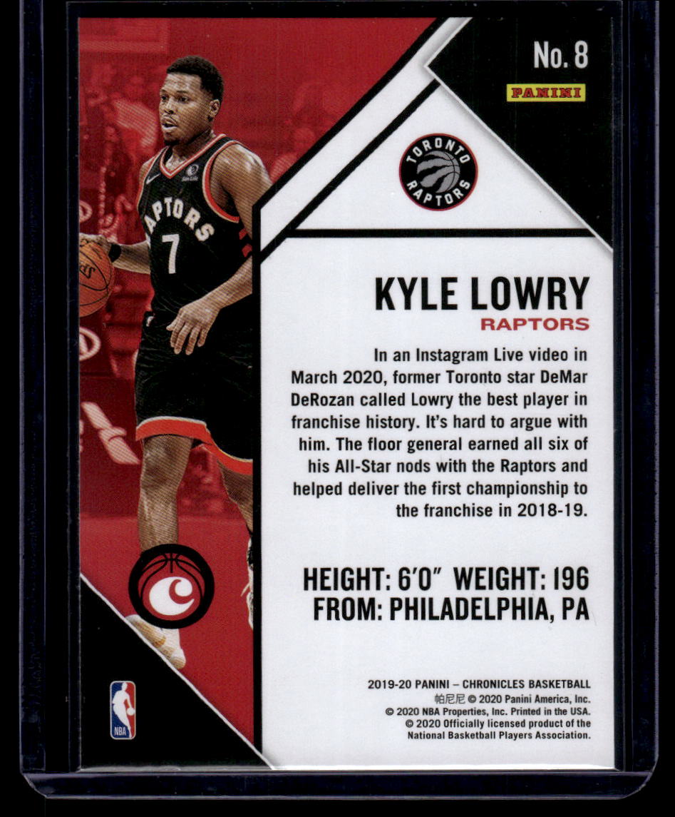 2019-20 Panini Chronicles #8 Kyle Lowry