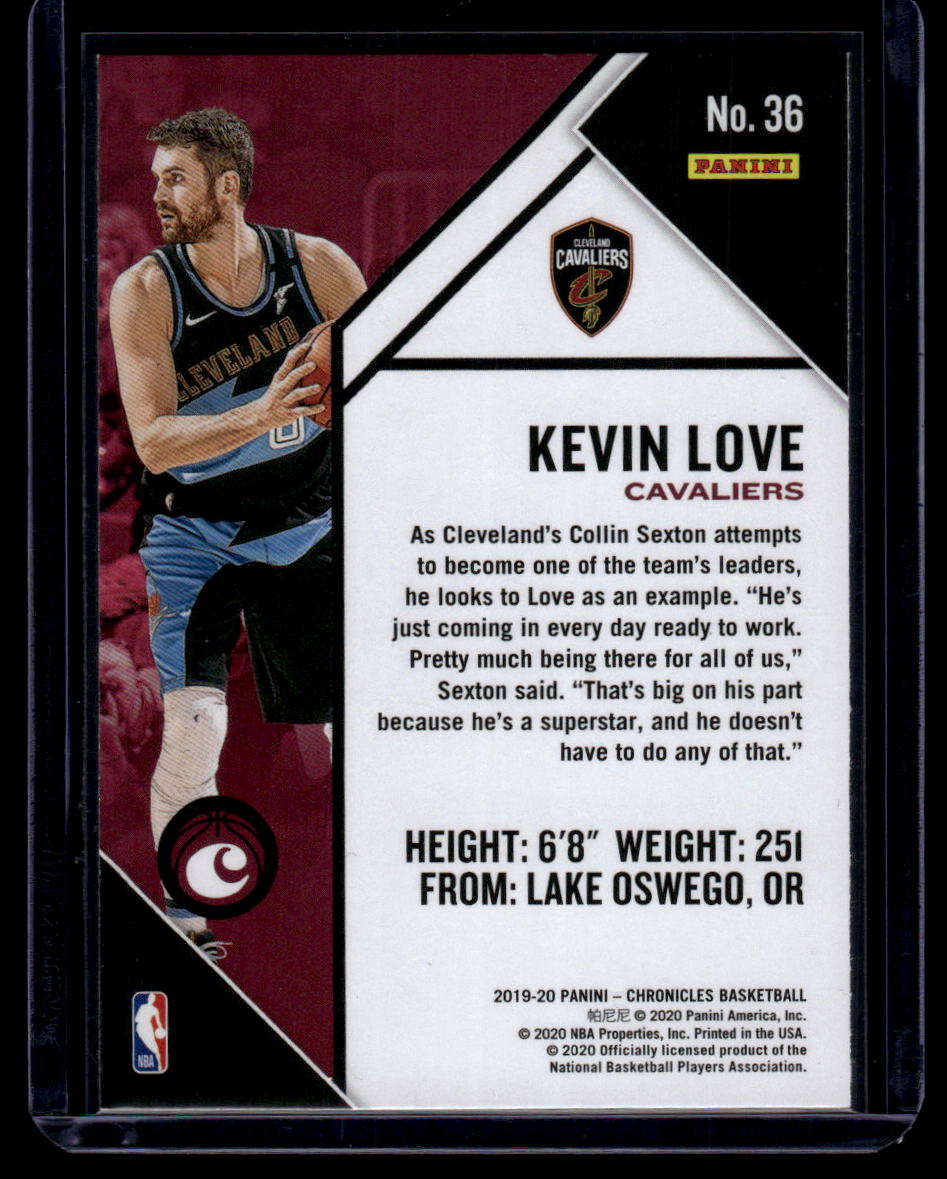 2019-20 Panini Chronicles #36 Kevin Love