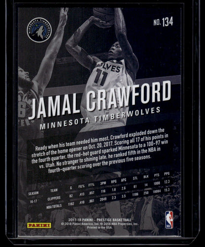 2017-18 Panini Prestige #134 Jamal Crawford